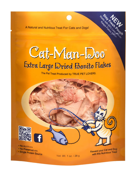 Cat-Man-Doo Extra Large Dried Shaved Bonito Flakes // 1oz